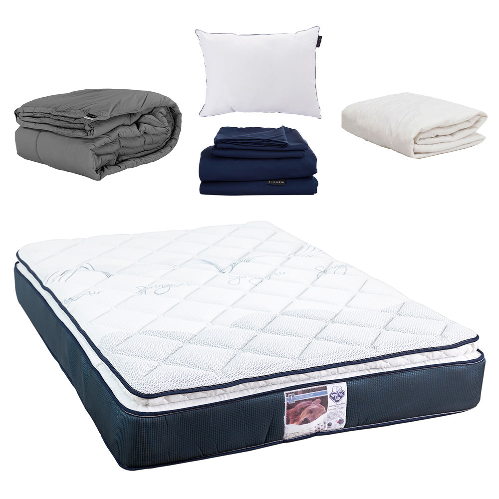 Colchón Spring Air Monaco con Ropa de Cama
