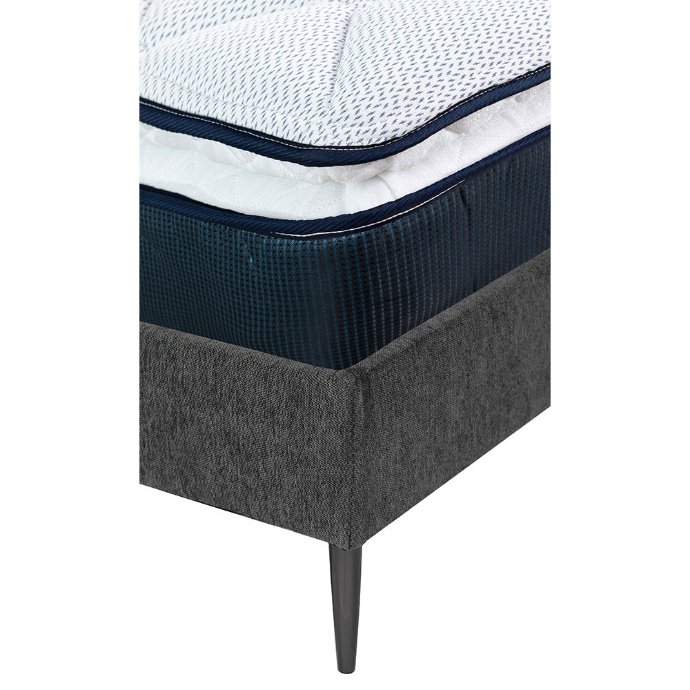 Colchón Spring Air Monaco con Base Slim y Ropa de Cama