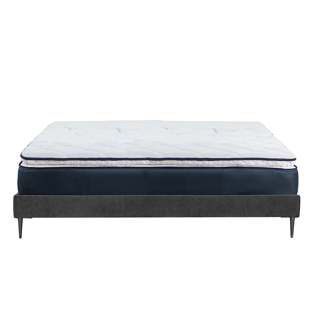 Colchón Spring Air Monaco con Base Slim y Ropa de Cama