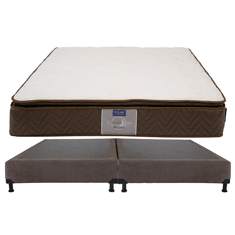 Colchón Restonic Nautilus con Box con Ropa de Cama