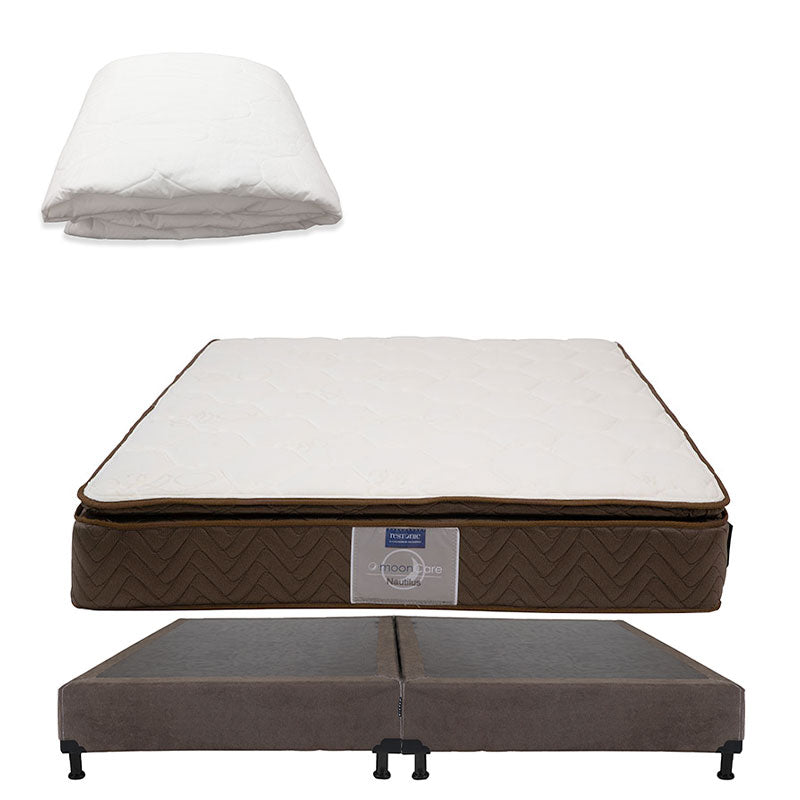 Colchón Restonic Nautilus con Box con Ropa de Cama