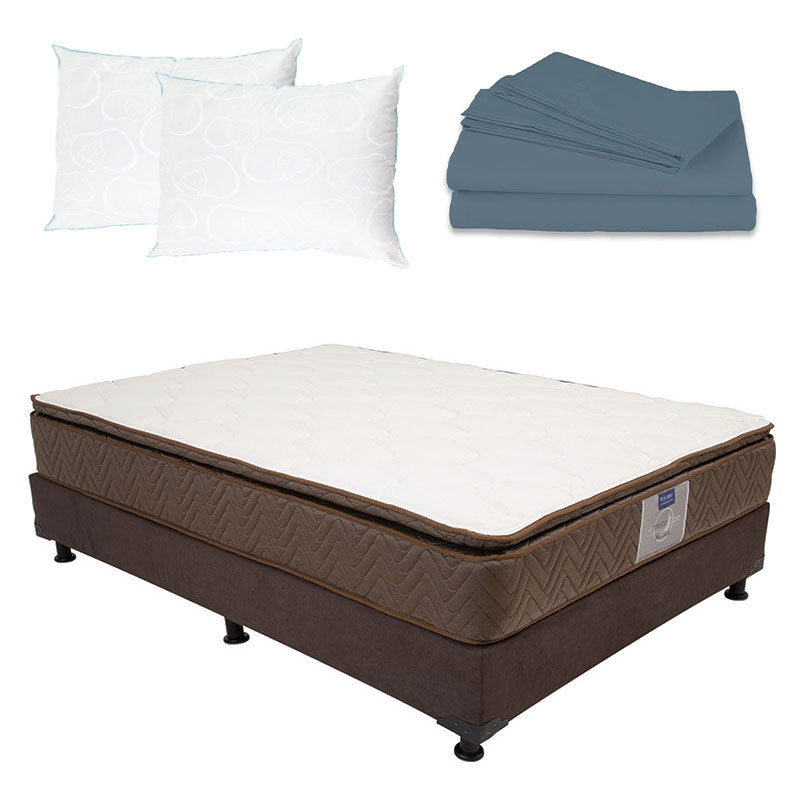 Colchón Restonic Nautilus con Box con Ropa de Cama