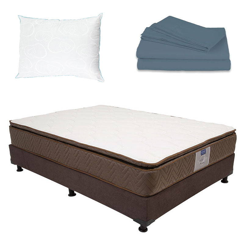 Colchón Restonic Nautilus con Box con Ropa de Cama