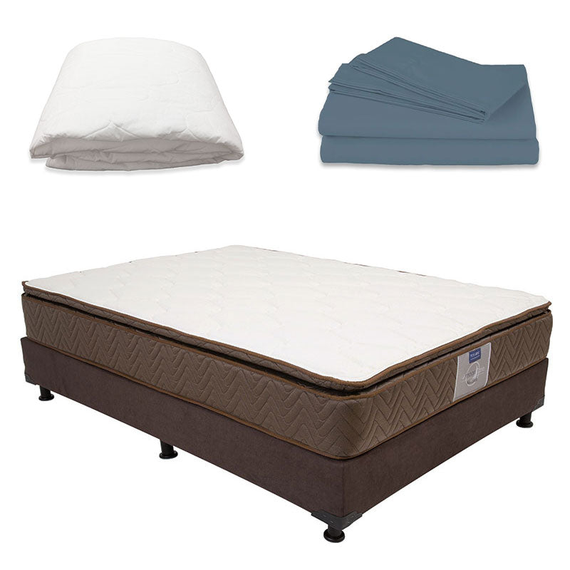 Colchón Restonic Nautilus con Box con Ropa de Cama