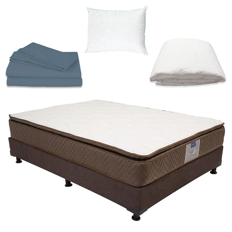 Colchón Restonic Nautilus con Box con Ropa de Cama