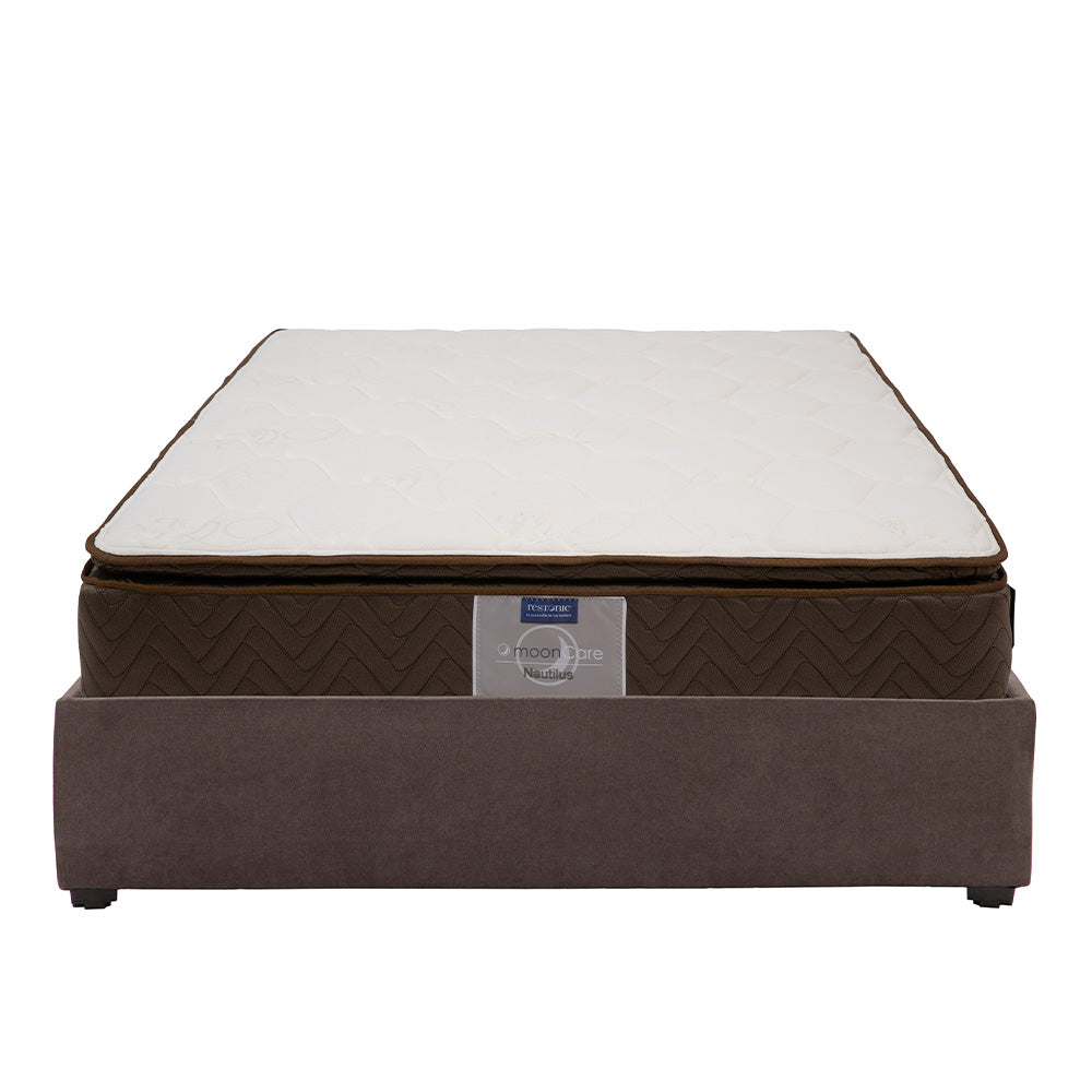 Colchón Restonic Nautilus con Base Cama con Ropa de Cama