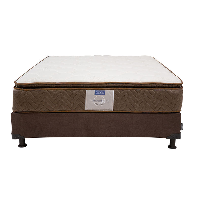 Colchón Restonic Nautilus con Box con Ropa de Cama