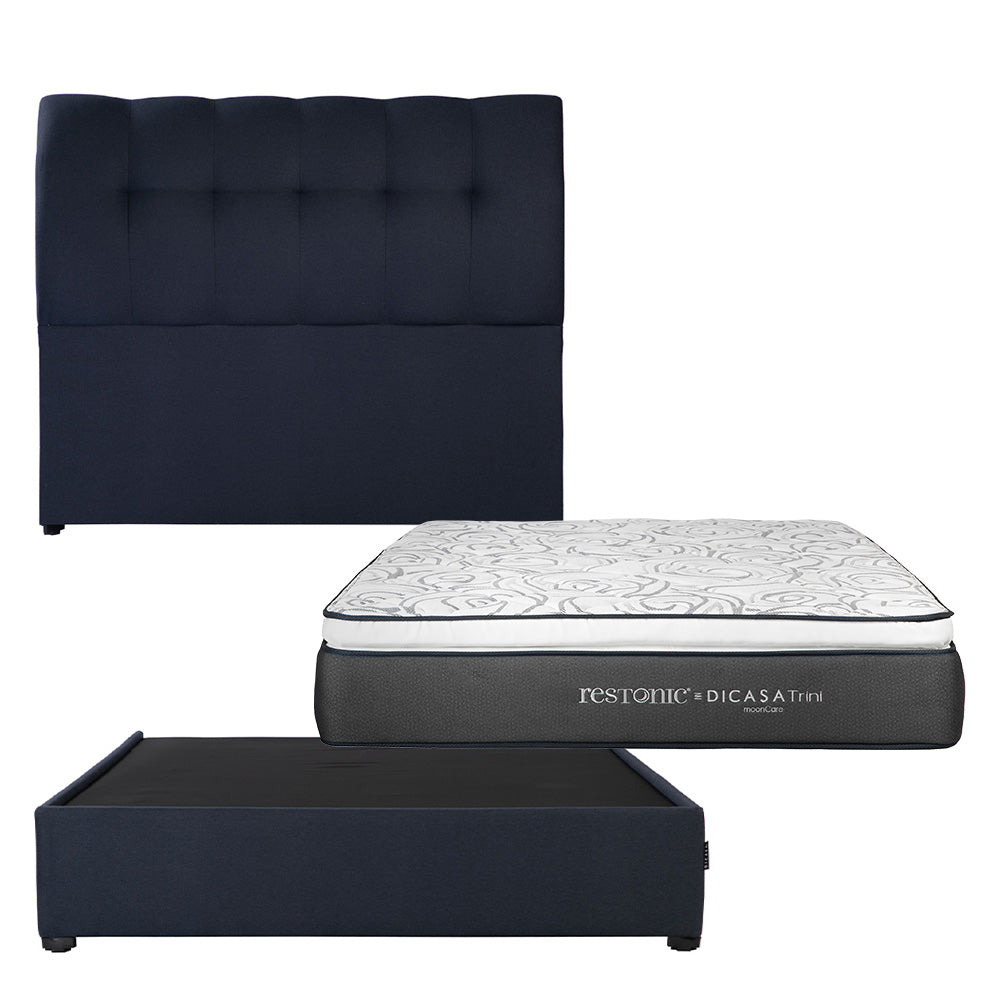 Cabecera Dicasa Nube con Base Cama con Colchón