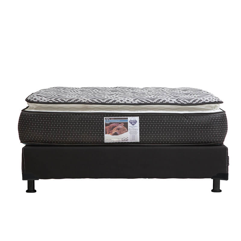 Colchón Spring Air Omega con Box con Ropa de Cama
