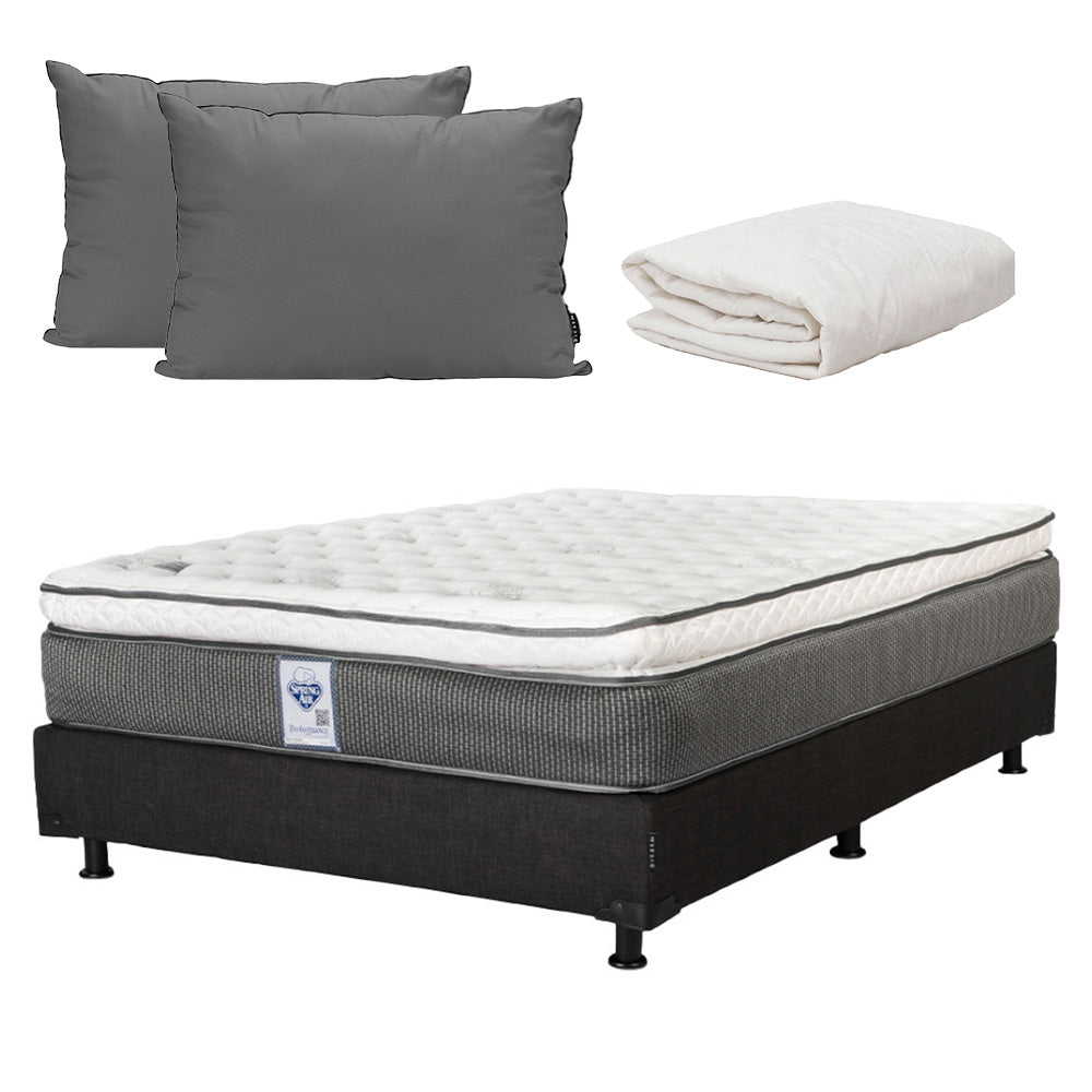 Colchón Spring Air Phantom con Box con Ropa de Cama