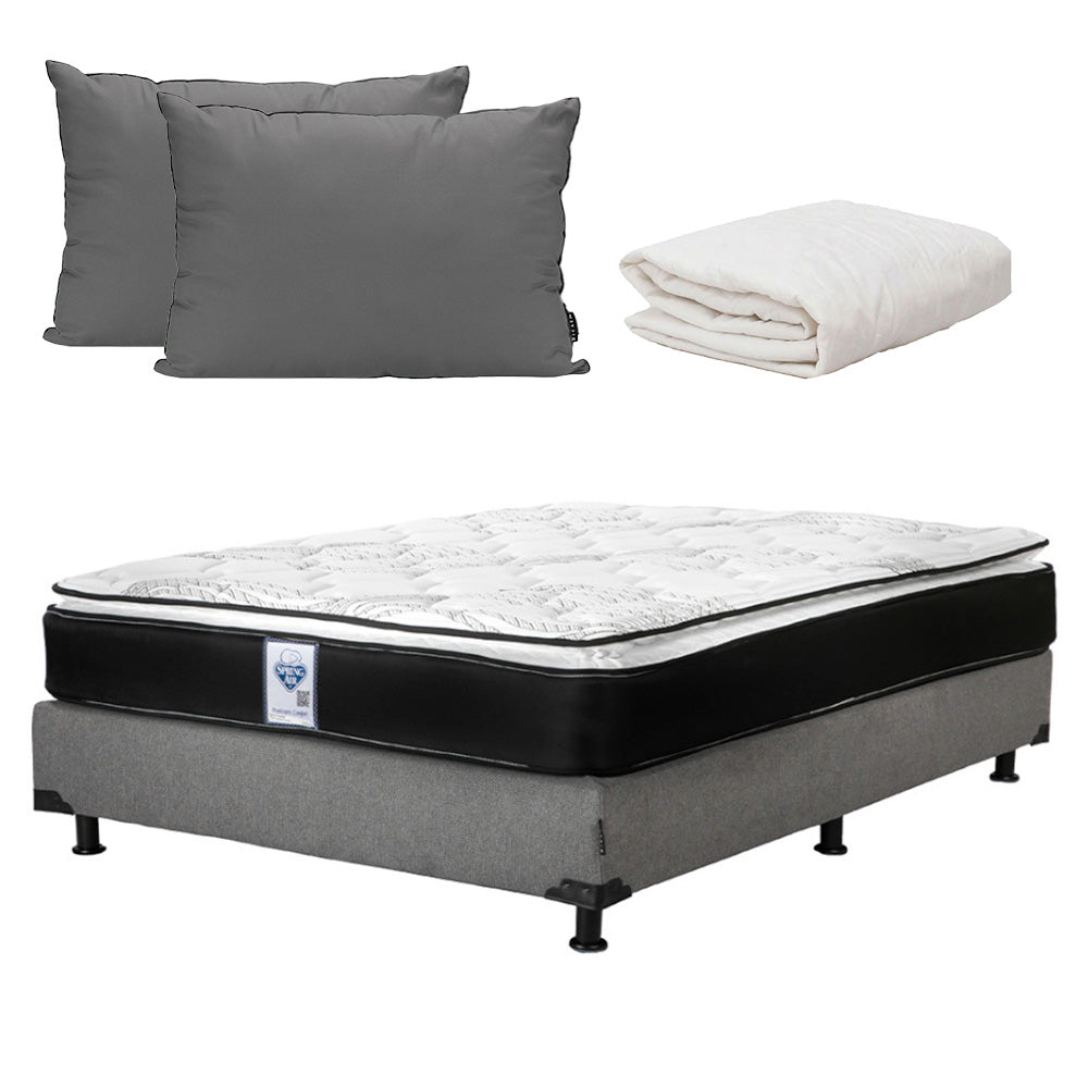 Colchón Spring Air Premier con Box con Ropa de Cama