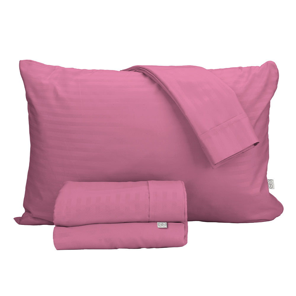 Colcha Trinity Rosa con Ropa de Cama