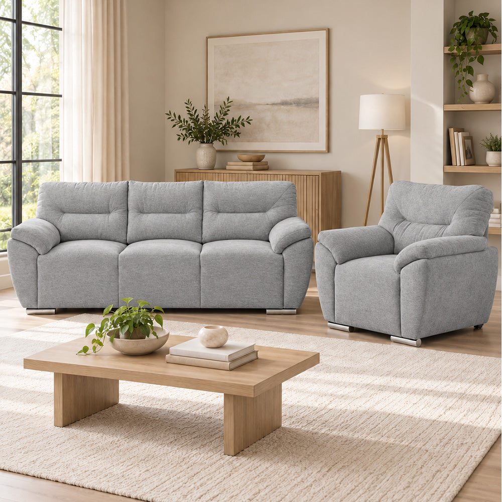 Sala Denver Con Sofá y Sillón