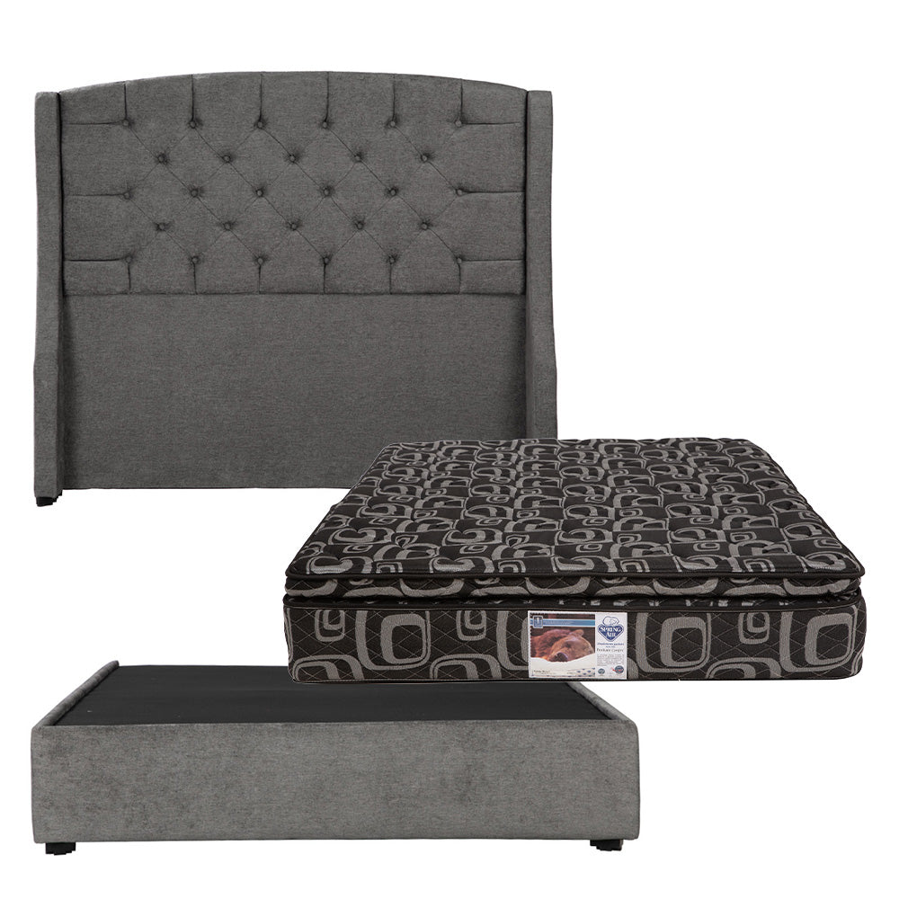 Cabecera Dicasa Sitka con Base Cama con Colchón