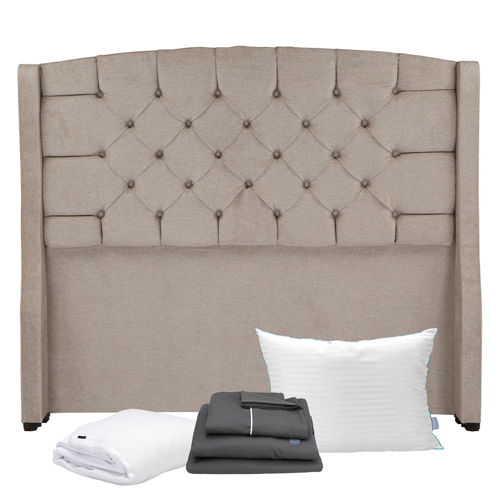 Cabecera Dicasa Sitka Con Ropa de Cama