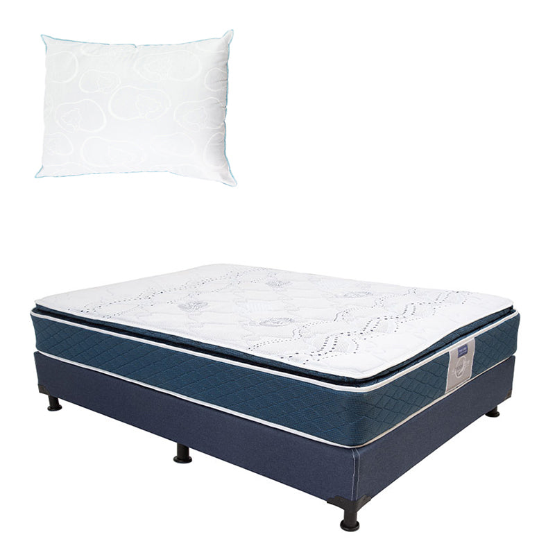 Colchón Restonic Trust con Box con Ropa de Cama