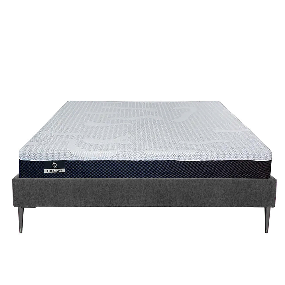 Colchón Spring Air Therapy con Base Slim con Ropa de Cama