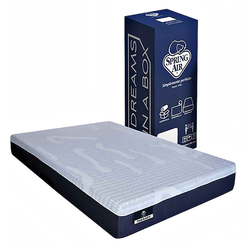 Colchón Spring Air Therapy con Ropa de Cama
