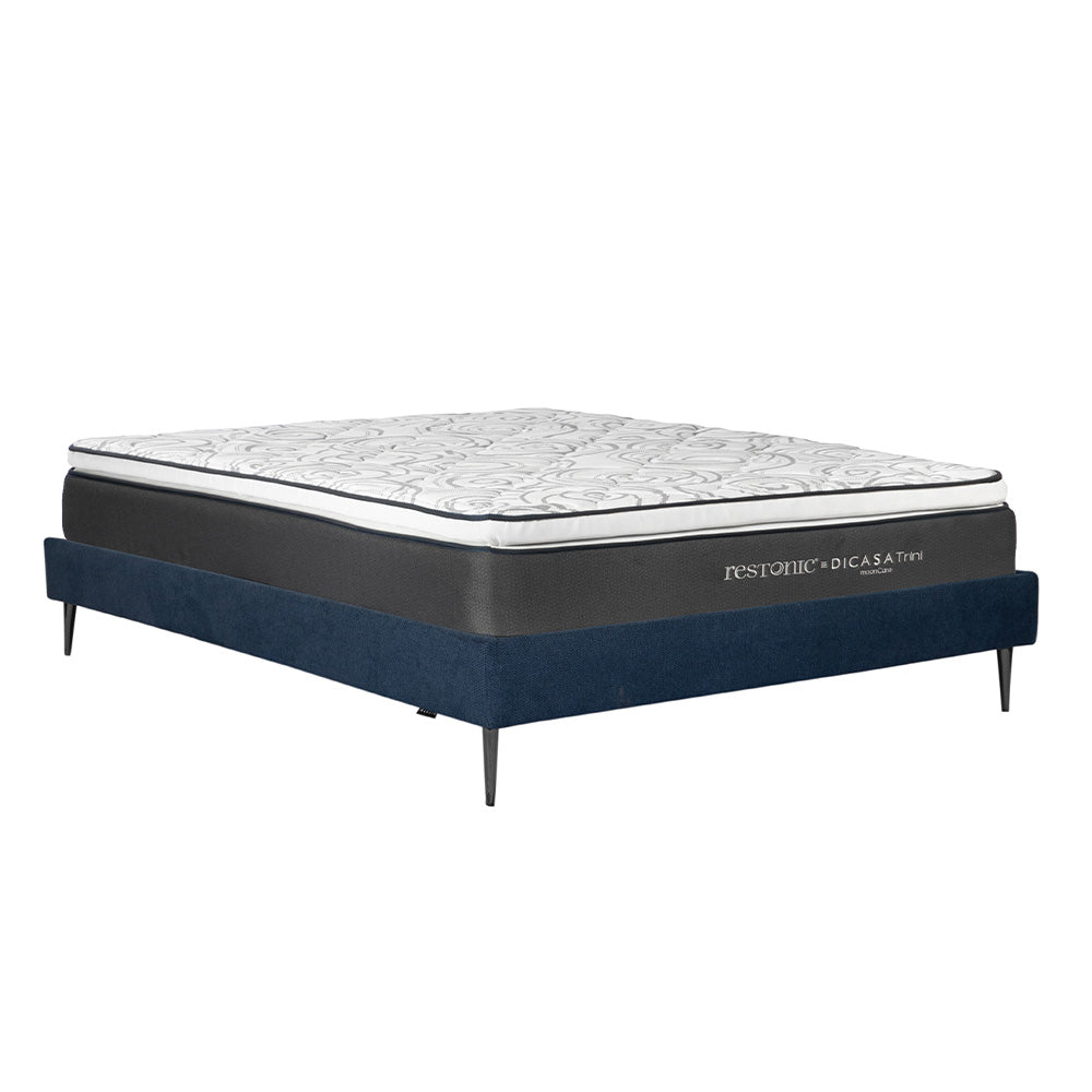 Colchón Dicasa Trini con Base Cama Slim y Ropa de Cama