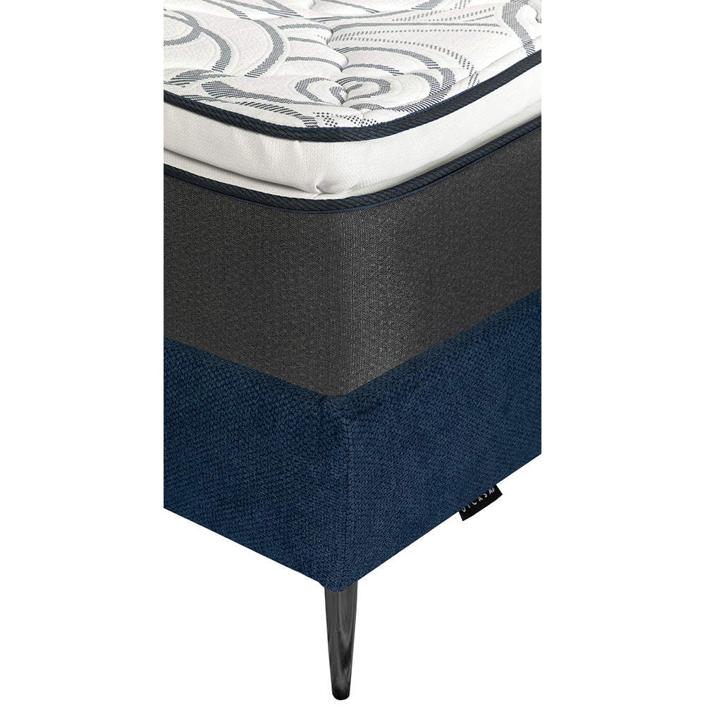 Colchón Dicasa Trini con Base Cama Slim y Ropa de Cama