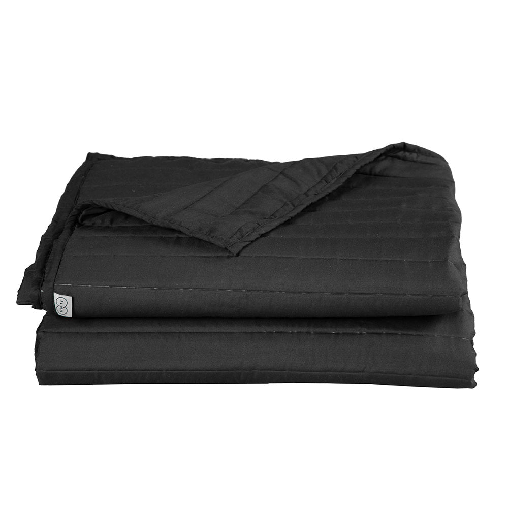 Colcha Trinity Negra con Ropa de Cama
