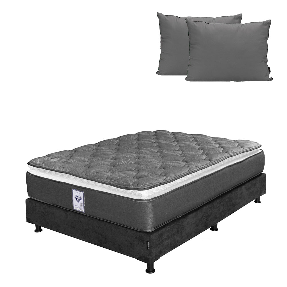 Colchón Dicasa Aries con Box con Ropa de Cama