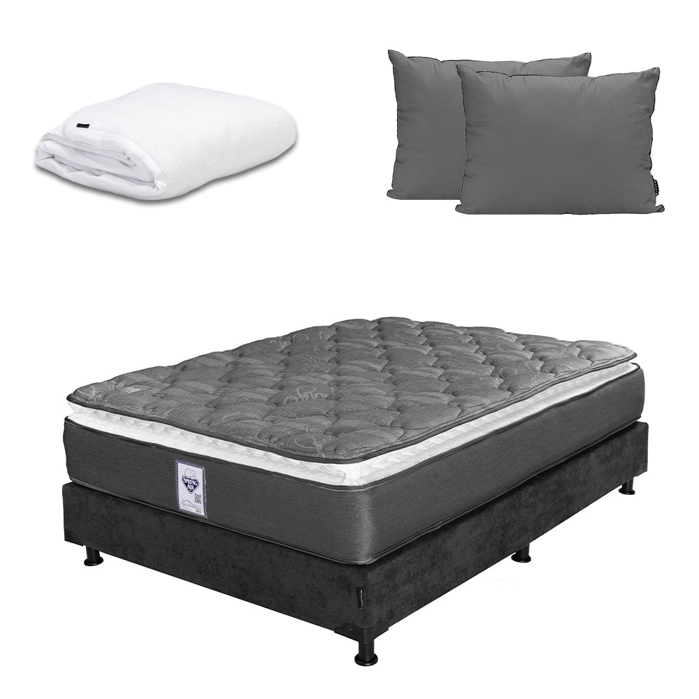 Colchón Dicasa Aries con Box con Ropa de Cama