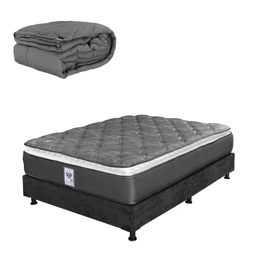 Colchón Dicasa Aries con Box con Ropa de Cama