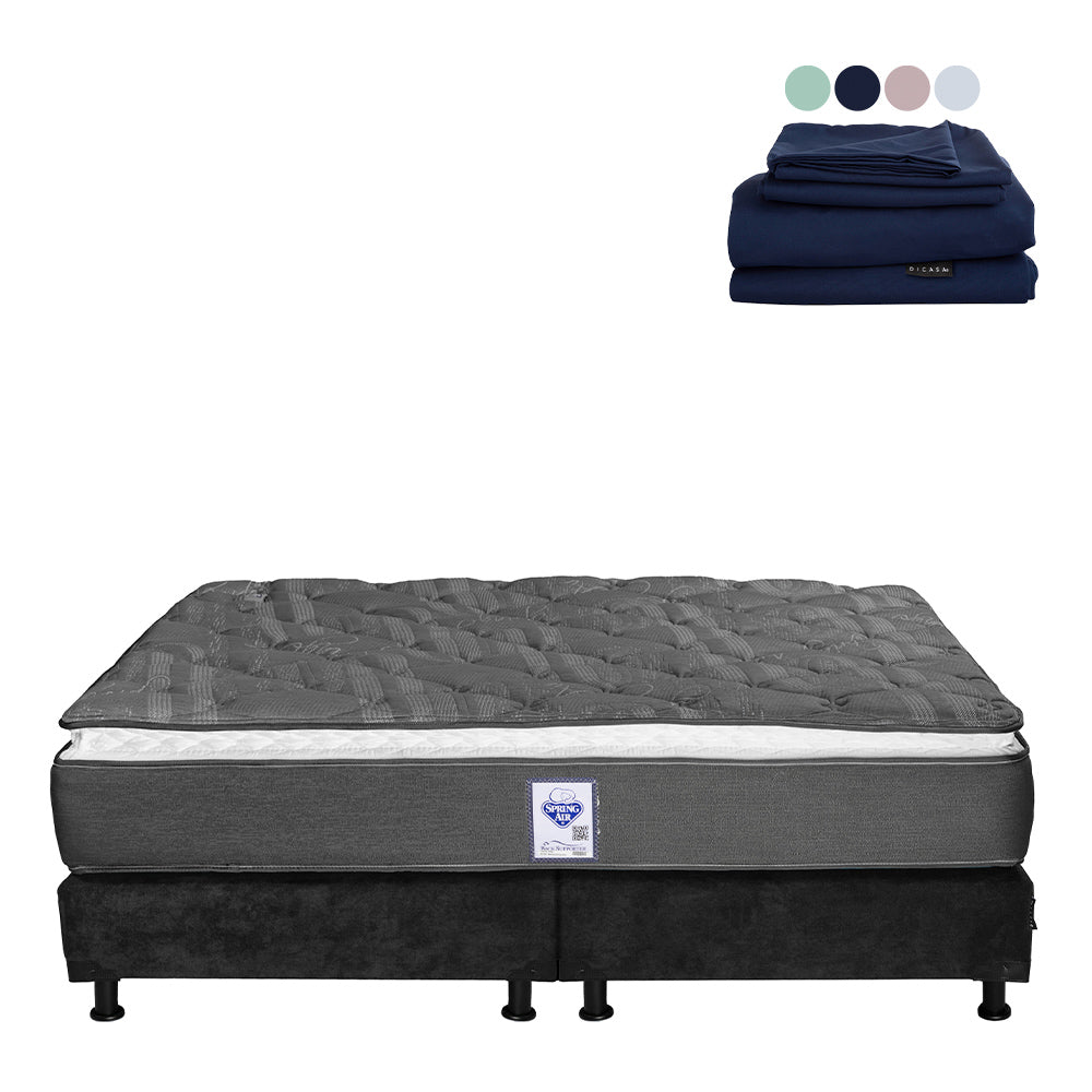 Colchón Dicasa Aries con Box con Ropa de Cama