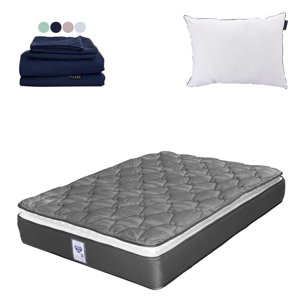 Colchón Spring Air Aries con Ropa de Cama