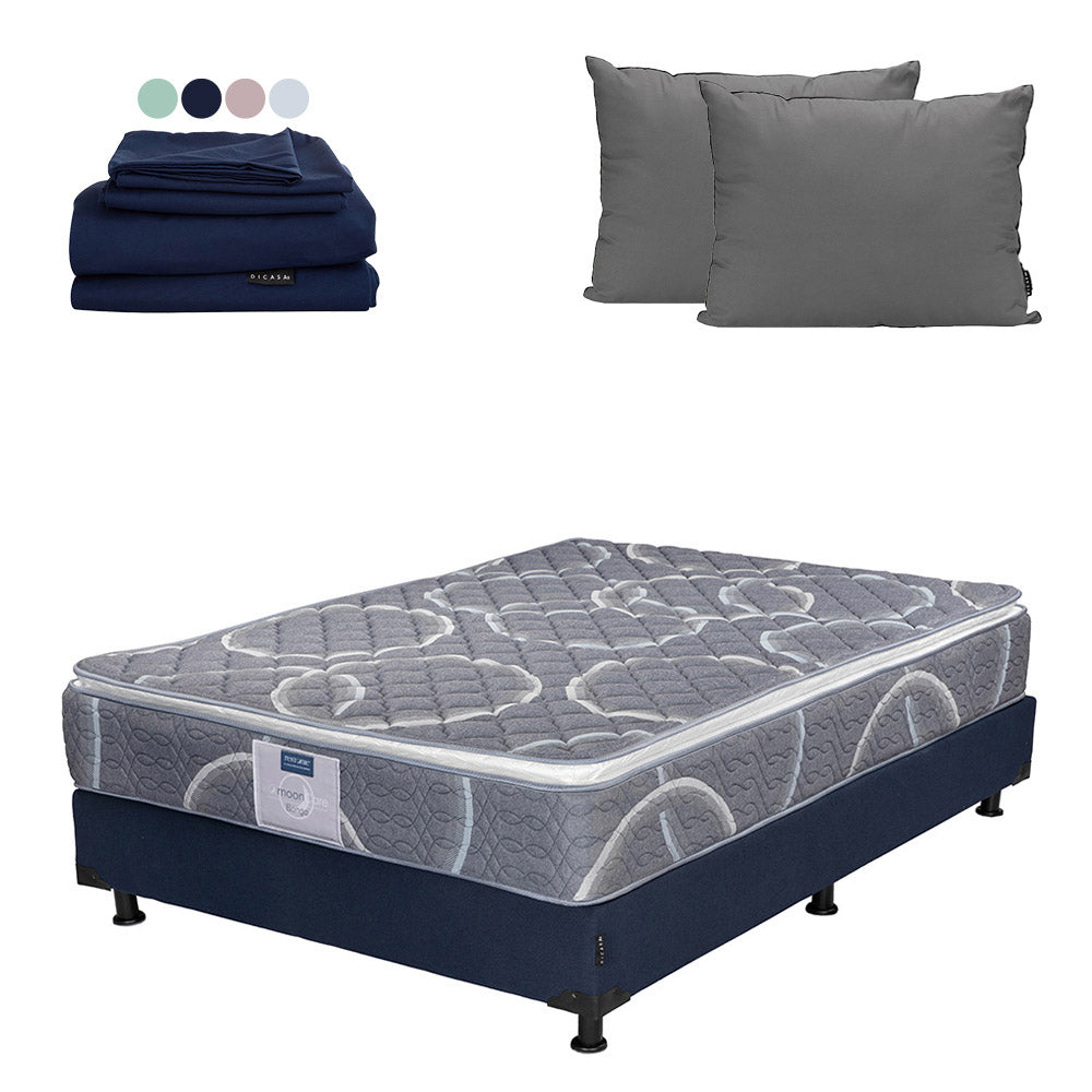 Colchón Dicasa Bongo con Box con Ropa de Cama