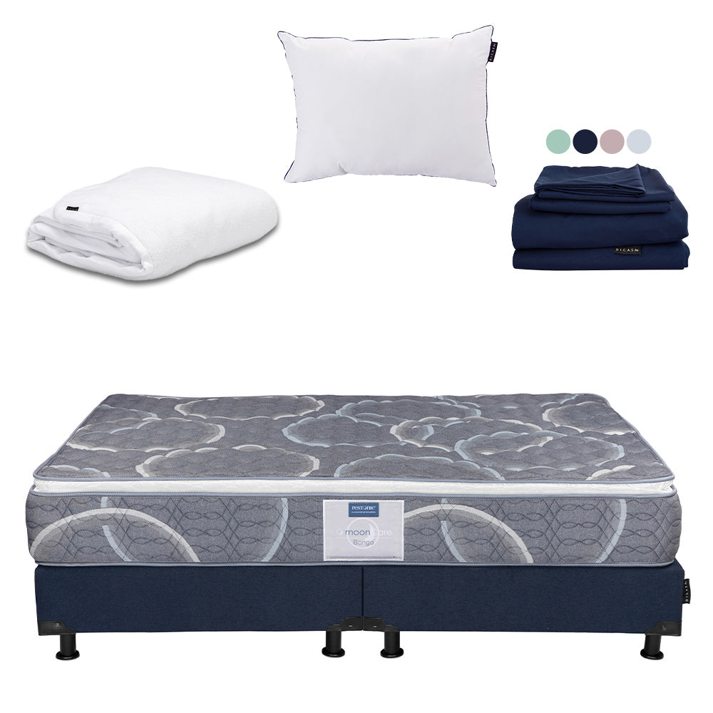 Colchón Dicasa Bongo con Box con Ropa de Cama