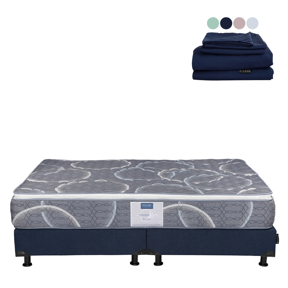 Colchón Dicasa Bongo con Box con Ropa de Cama