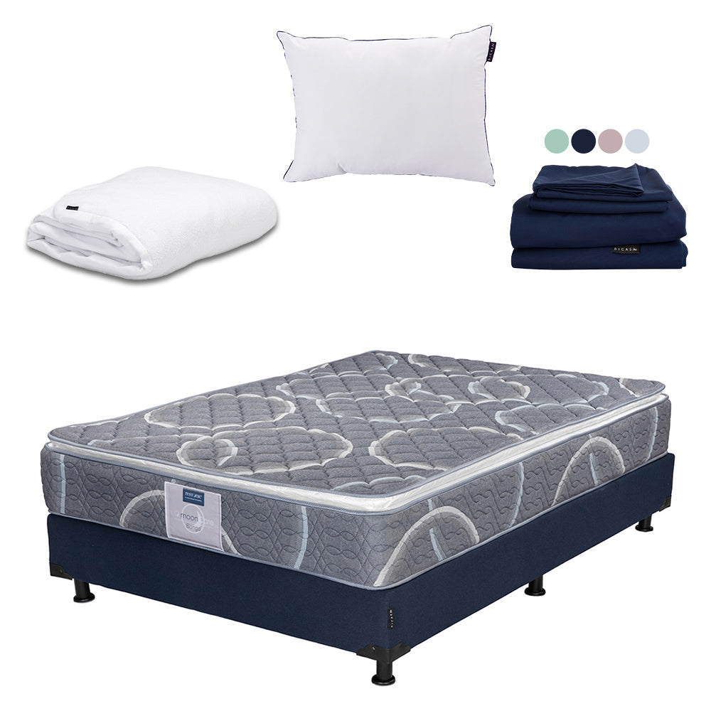 Colchón Dicasa Bongo con Box con Ropa de Cama