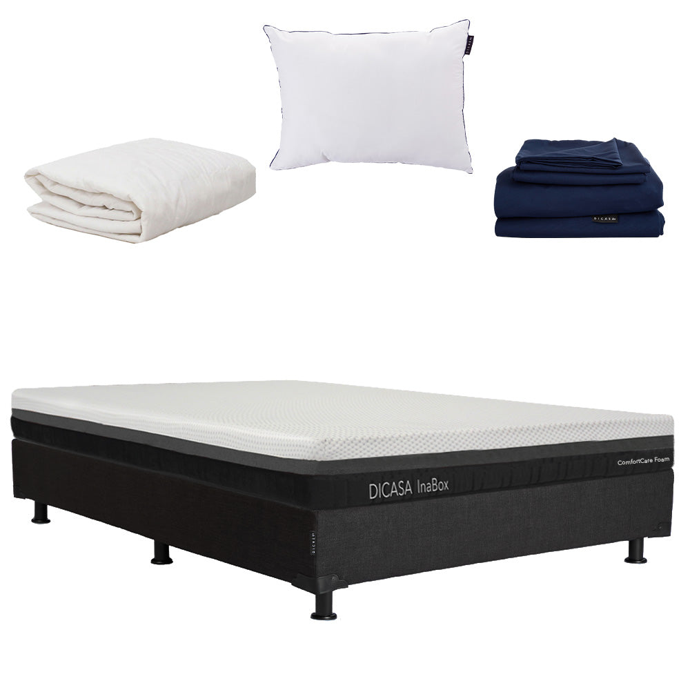 Colchón en caja Dicasa InaBox con Box con Ropa de Cama