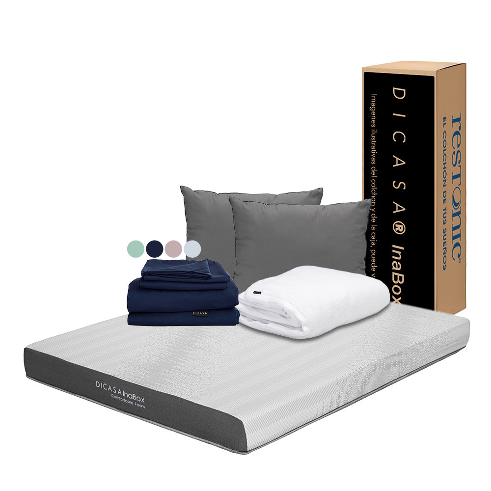 Colchón Dicasa InaBox con Ropa de Cama