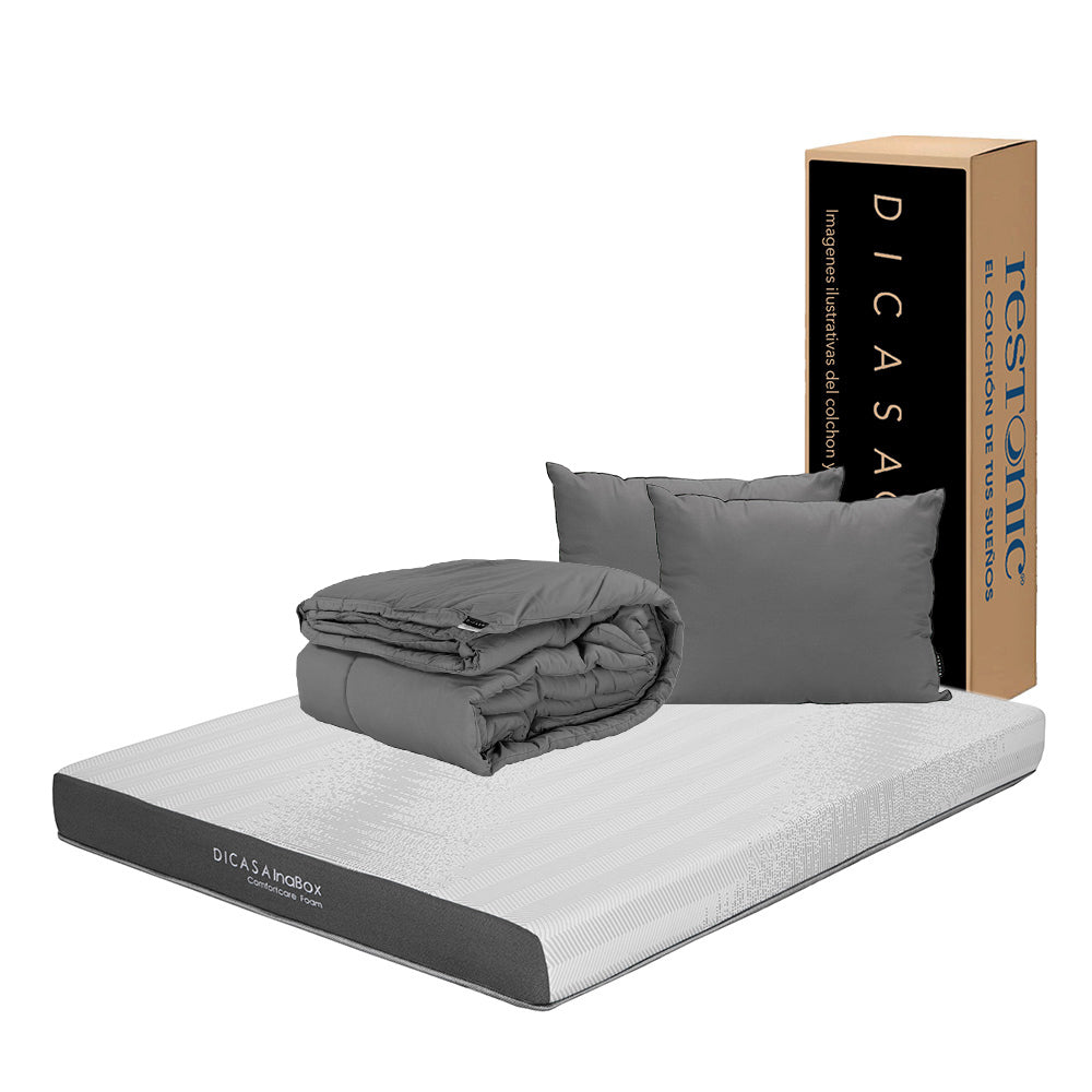 Colchón Dicasa InaBox con Ropa de Cama