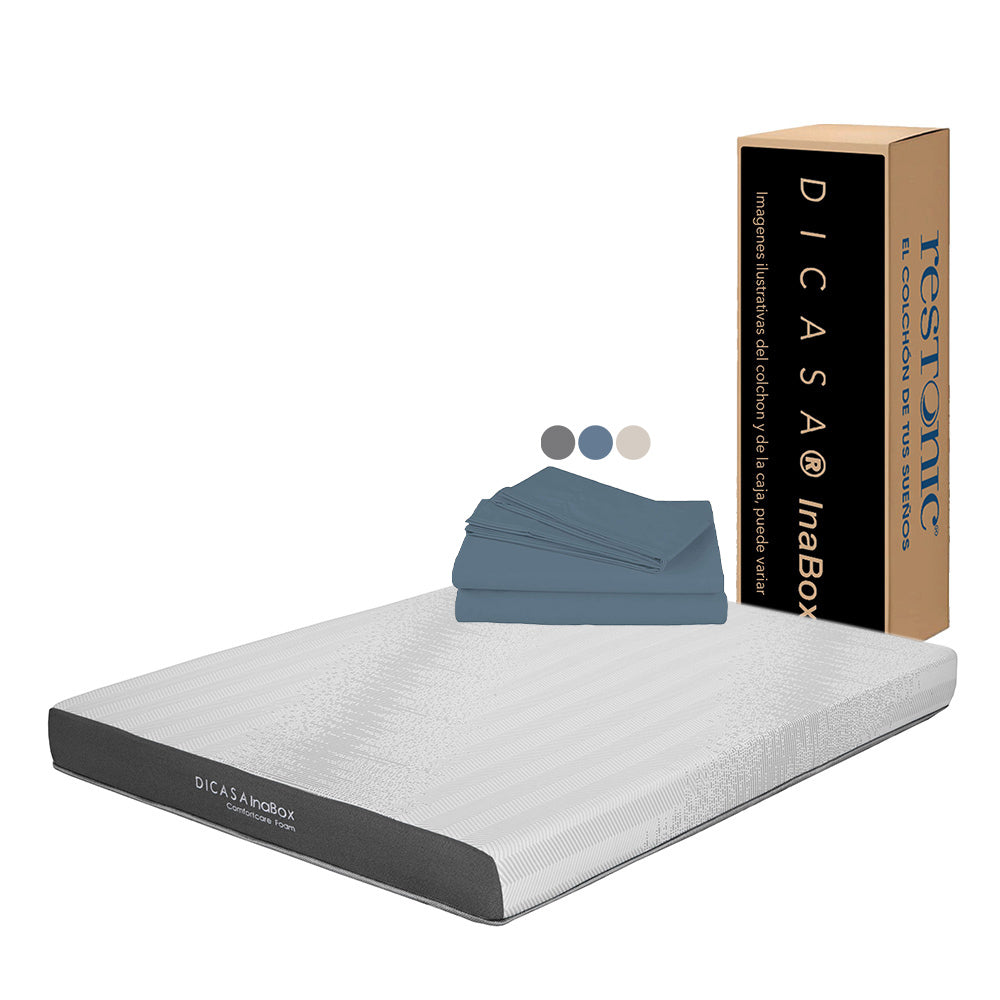 Colchón Dicasa InaBox con Ropa de Cama