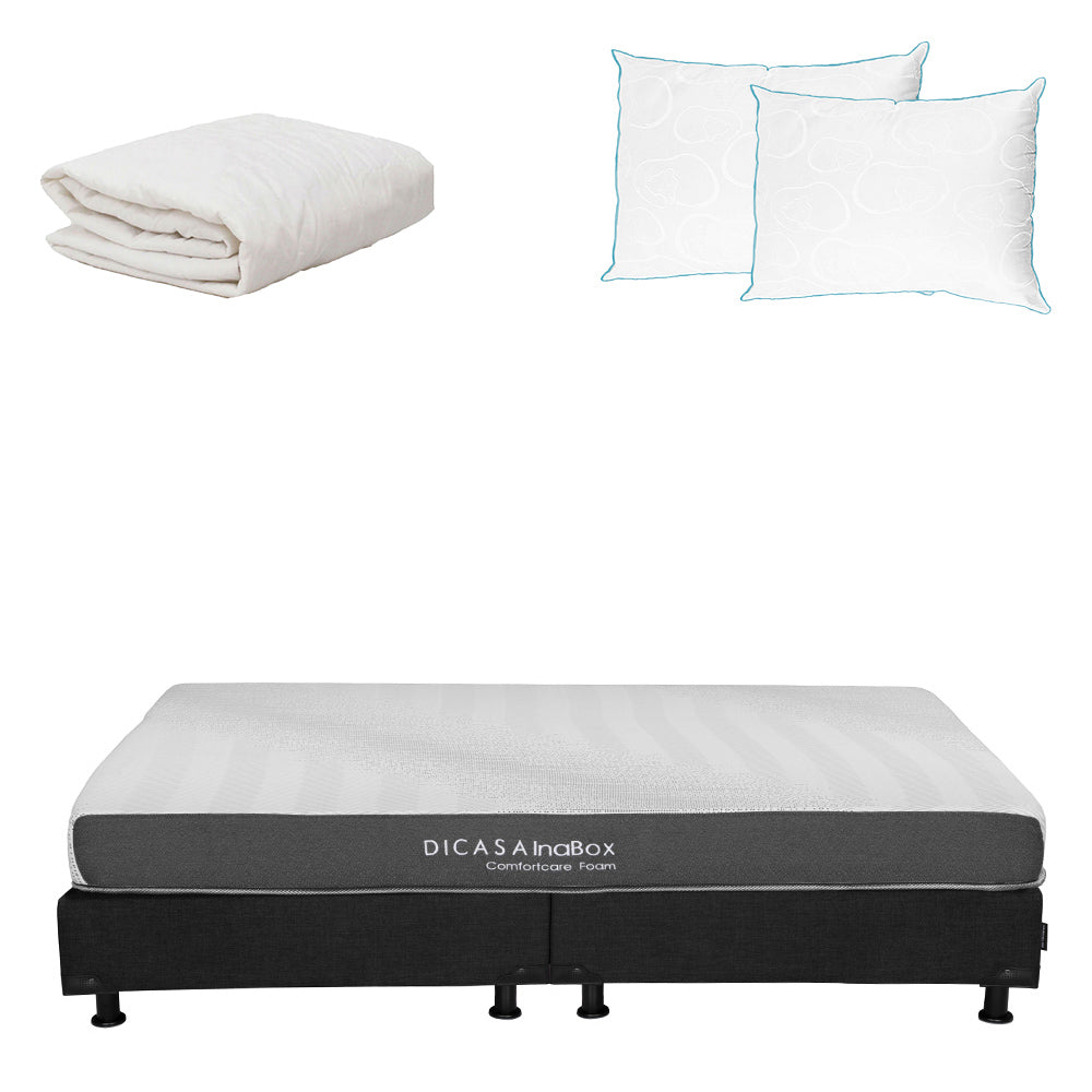 Colchón en caja Dicasa InaBox con Box con Ropa de Cama