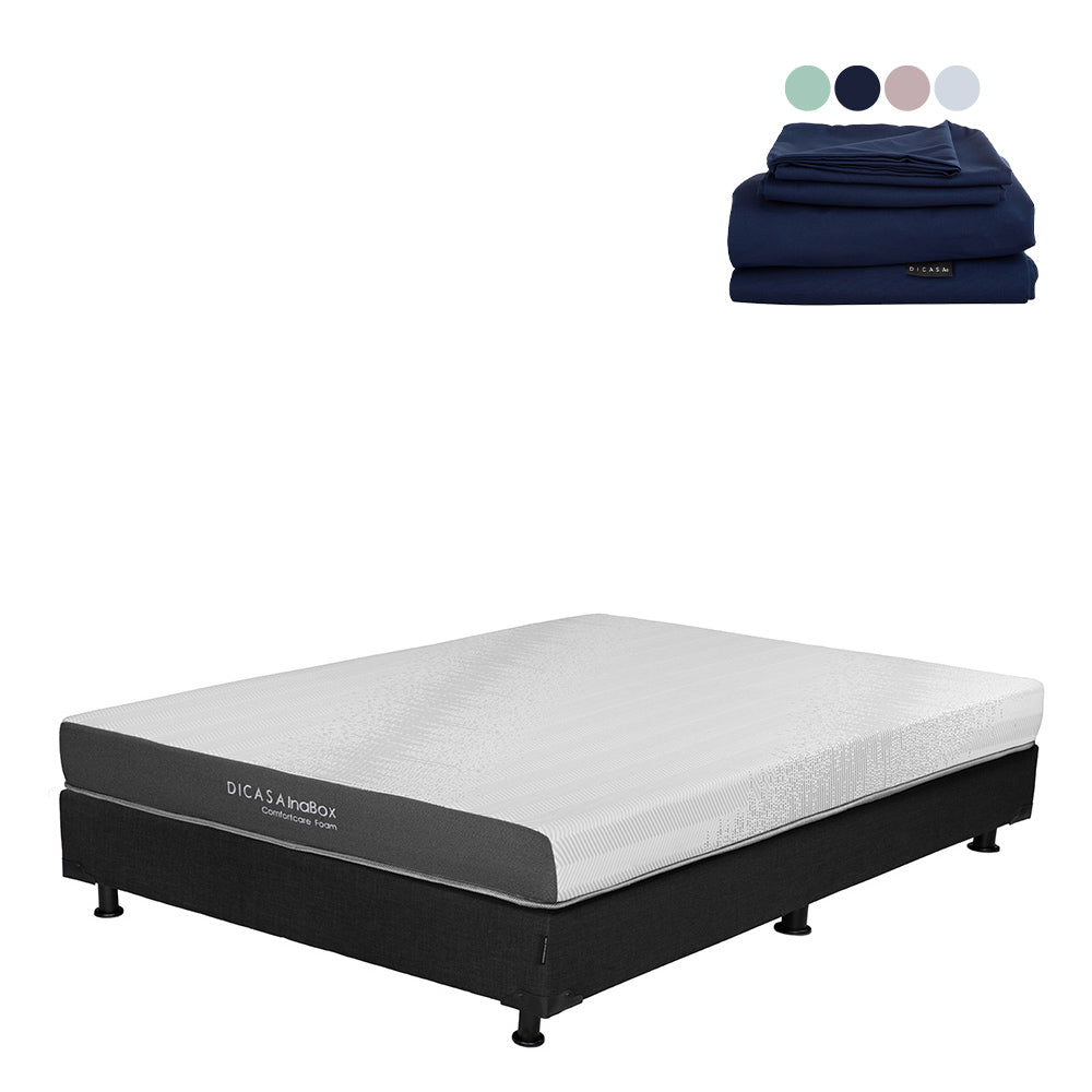 Colchón en caja Dicasa InaBox con Box con Ropa de Cama
