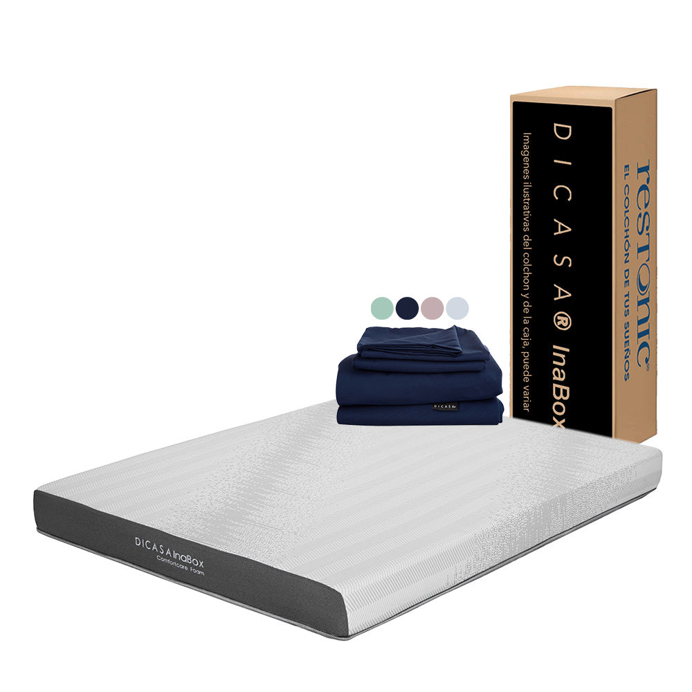 Colchón Dicasa InaBox con Ropa de Cama