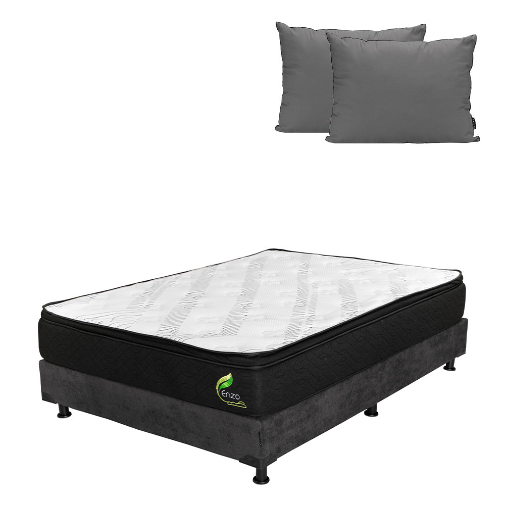 Colchón Dicasa Enzo con Box con Ropa de Cama