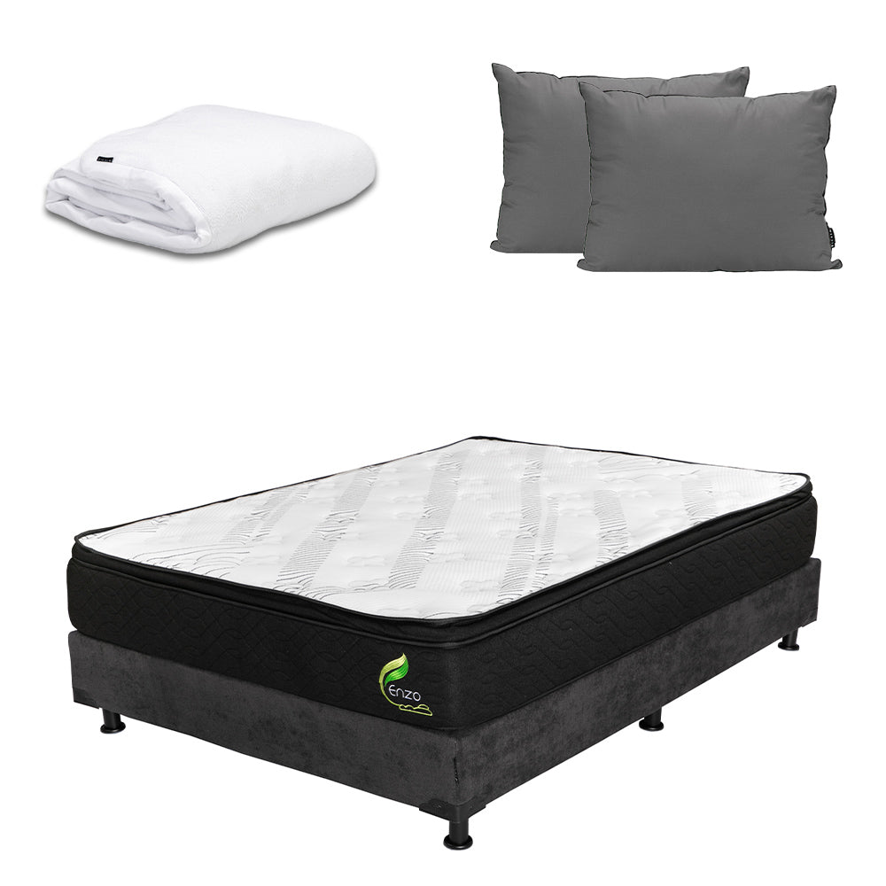 Colchón Dicasa Enzo con Box con Ropa de Cama