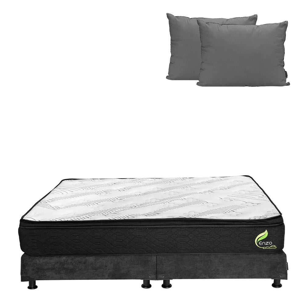 Colchón Dicasa Enzo con Box con Ropa de Cama
