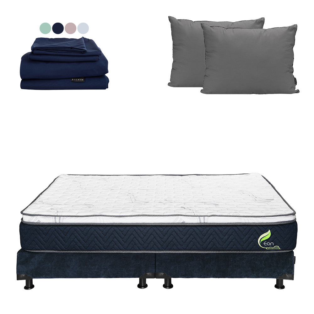 Colchón Dicasa Eon con Box con Ropa de Cama