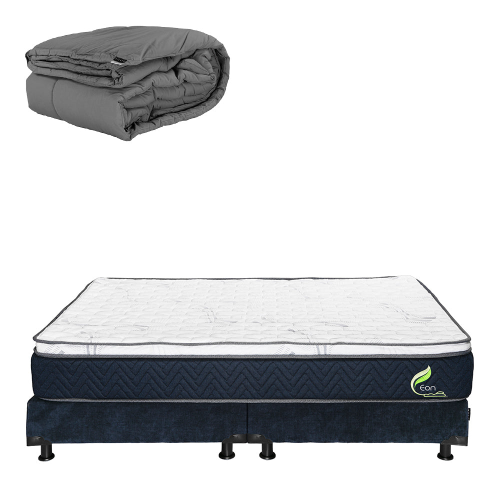 Colchón Dicasa Eon con Box con Ropa de Cama