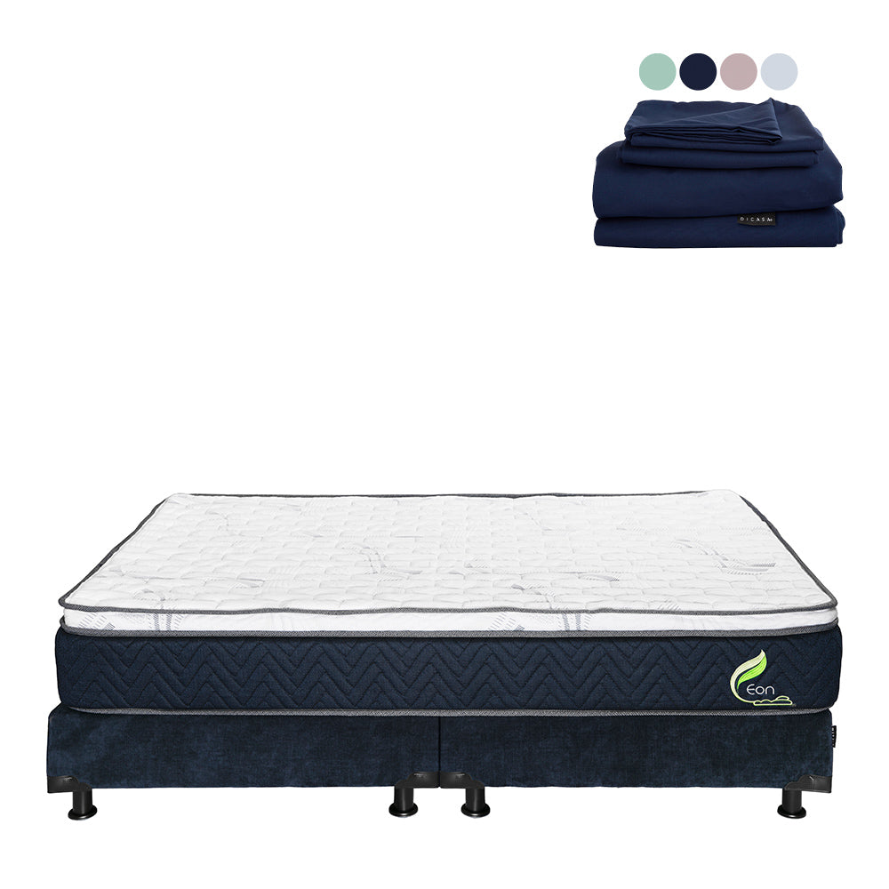 Colchón Dicasa Eon con Box con Ropa de Cama