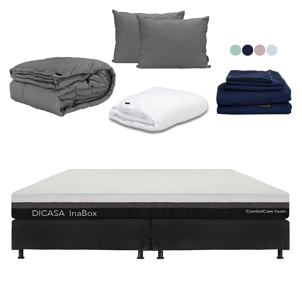 Colchón en caja Dicasa InaBox con Box con Ropa de Cama