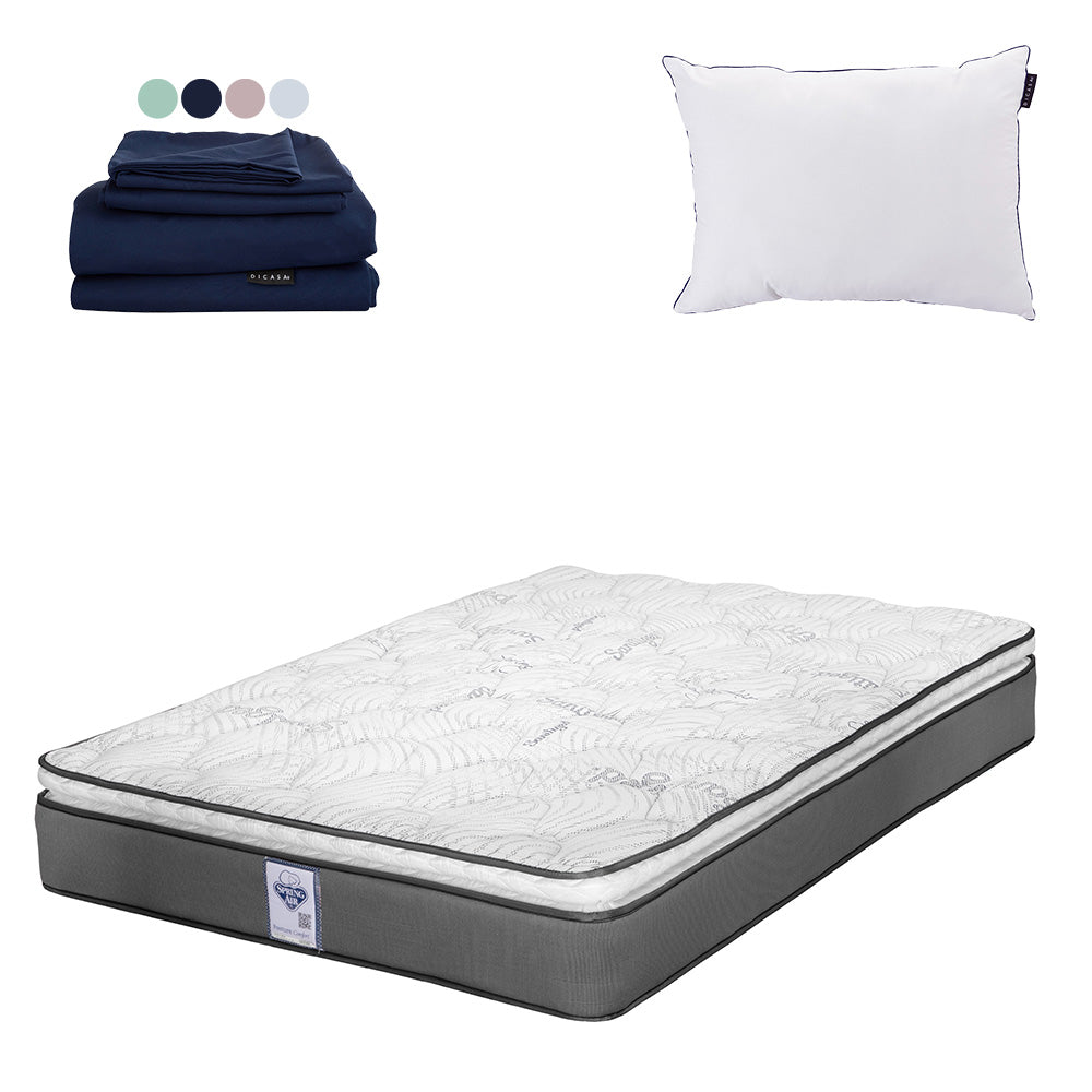 Colchón Spring Air Prestige con Ropa de Cama