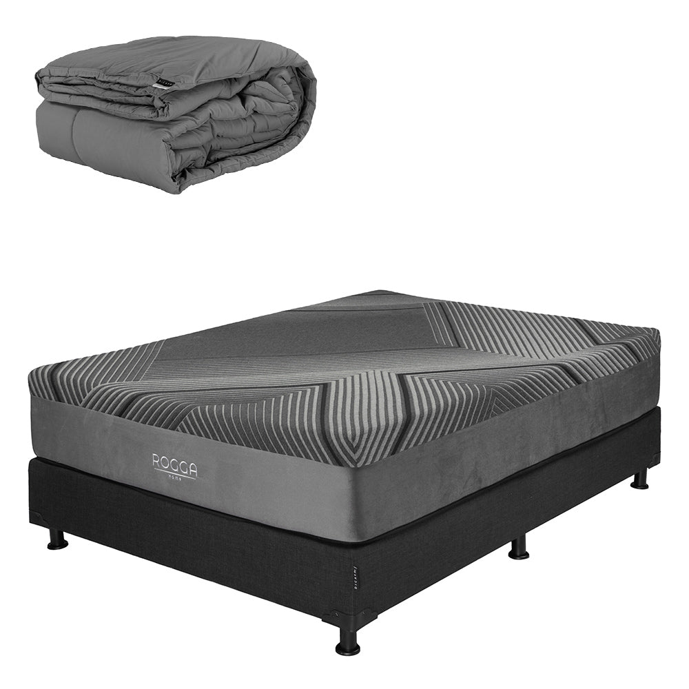 Colchón Rogga con Box con Ropa de Cama